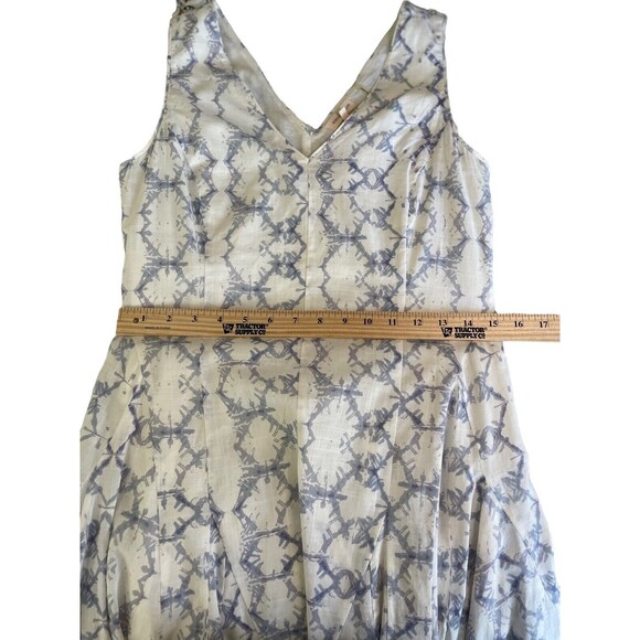 Rebecca Taylor Snake Skin Cotton Fit And Flounce Summer Sundress Size 4‎ - Picture 10 of 12